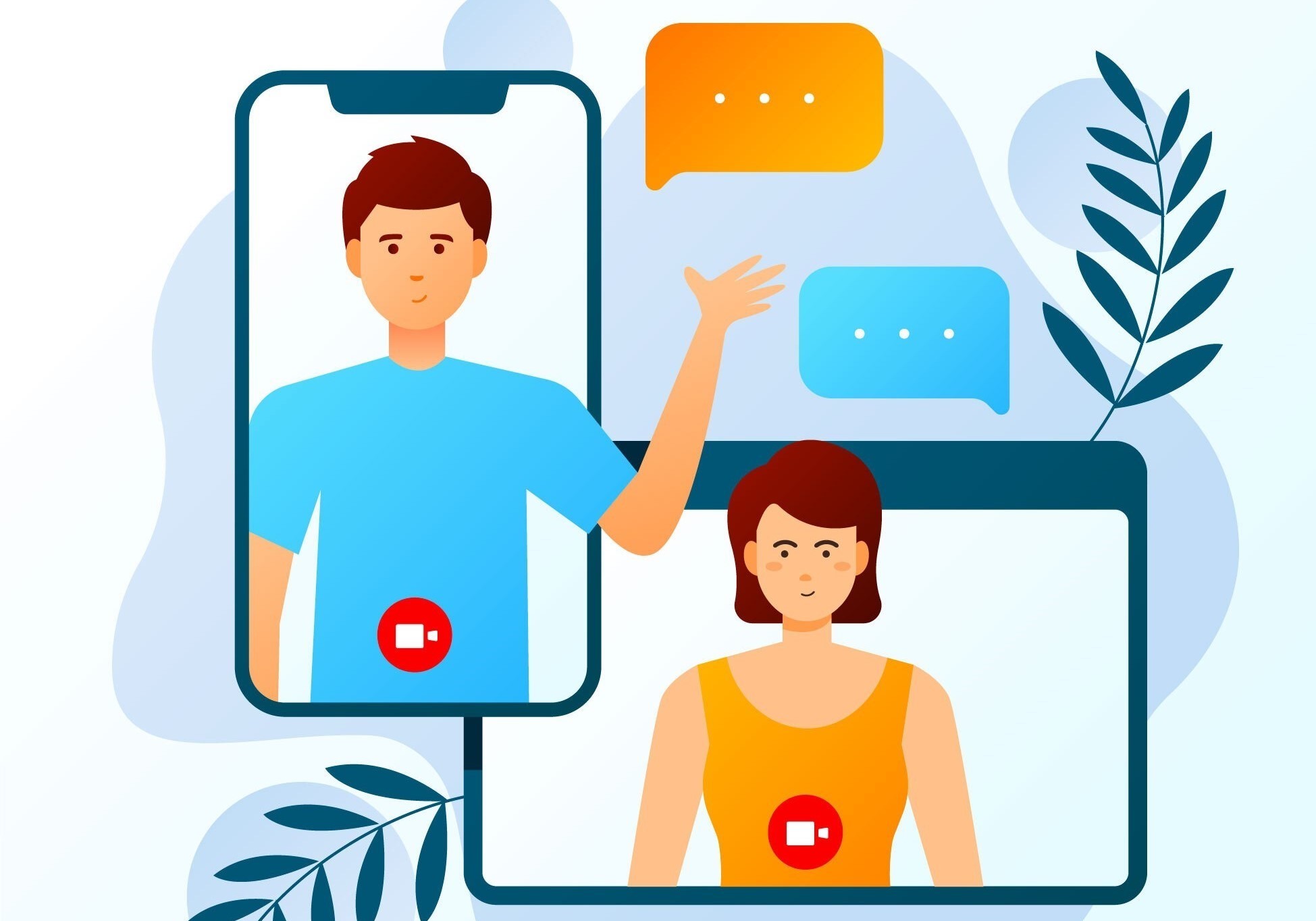 How to create webrtc video call in node js
