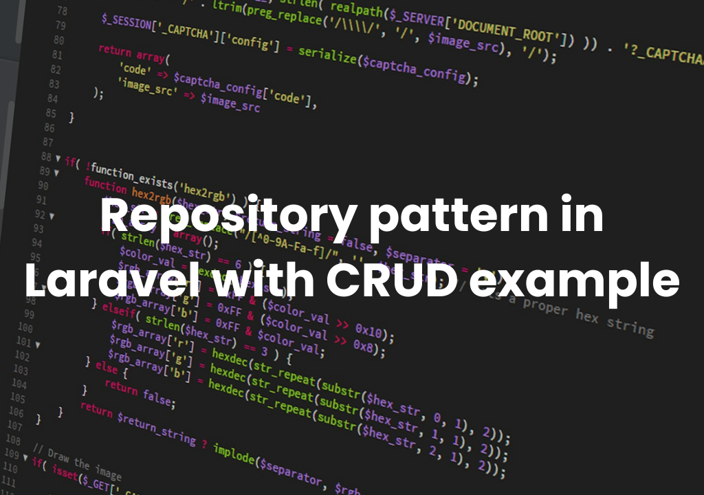 How to create repository pattern in php laravel